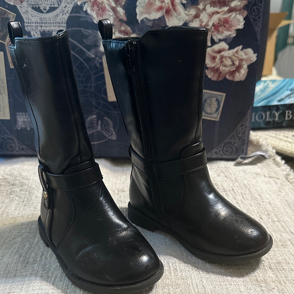 Kids Black Boots